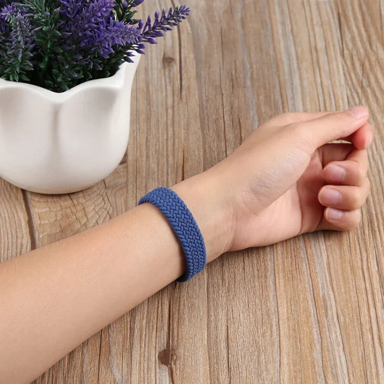 Dây đồng hồ thay thế bện nylon vòng eo nhỏ đơn cho Apple Watch Series, XS 130mm, XS 135mm, 7 41mm / 6&SE&5&4 40mm / 3&2&1 38mm