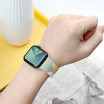 Dây đồng hồ thay thế silicone màu tương phản dòng Morandi cho Apple Watch Series, 7 41mm / 6&SE&5&4 40mm / 3&2&1 38mm, 7 45mm / 6&SE&5&4 44mm / 3&2&1 42mm