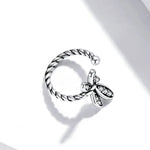 Bông tai nữ chuồn chuồn tinh xảo bạc Sterling S925, Chuồn chuồn