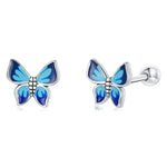Bông tai nữ bạc Sterling S925 hình bướm, Bướm