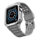 Dây đồng hồ thay thế tích hợp silicone cho Apple Watch Series, cho Apple Watch Series 9&8&7 45mm / SE&6&5&4 44mm / 3&2&1 42mm