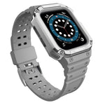 Dây đồng hồ thay thế tích hợp silicone cho Apple Watch Series, cho Apple Watch Series 9&8&7 45mm / SE&6&5&4 44mm / 3&2&1 42mm