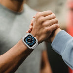 Dây đồng hồ thay thế tích hợp silicone cho Apple Watch Series, cho Apple Watch Series 9&8&7 45mm / SE&6&5&4 44mm / 3&2&1 42mm