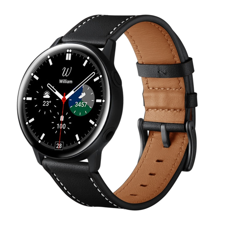 Dây đeo đồng hồ thay thế bằng da, dành cho Samsung Galaxy Watch 3 41mm, dành cho Samsung Galaxy Watch 3 45mm, dành cho Samsung Galaxy Watch 42mm, dành cho Samsung Galaxy Watch 46mm