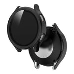 Ốp bảo vệ tích hợp PC mạ điện + kính cường lực, dành cho Samsung Galaxy Watch4 40mm, dành cho Samsung Galaxy Watch4 44mm