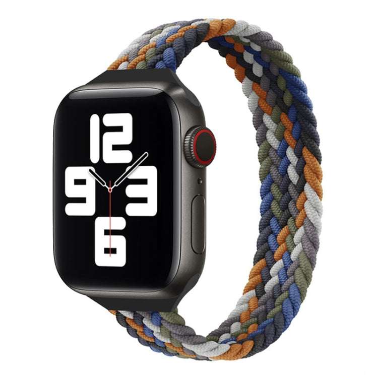 Dây đồng hồ thay thế nylon bện vòng đơn eo nhỏ cho Apple Watch Series 7 41mm / 6&SE&5&4 40mm / 3&2&1 38mm, S 135mm, M 145mm, L 155mm