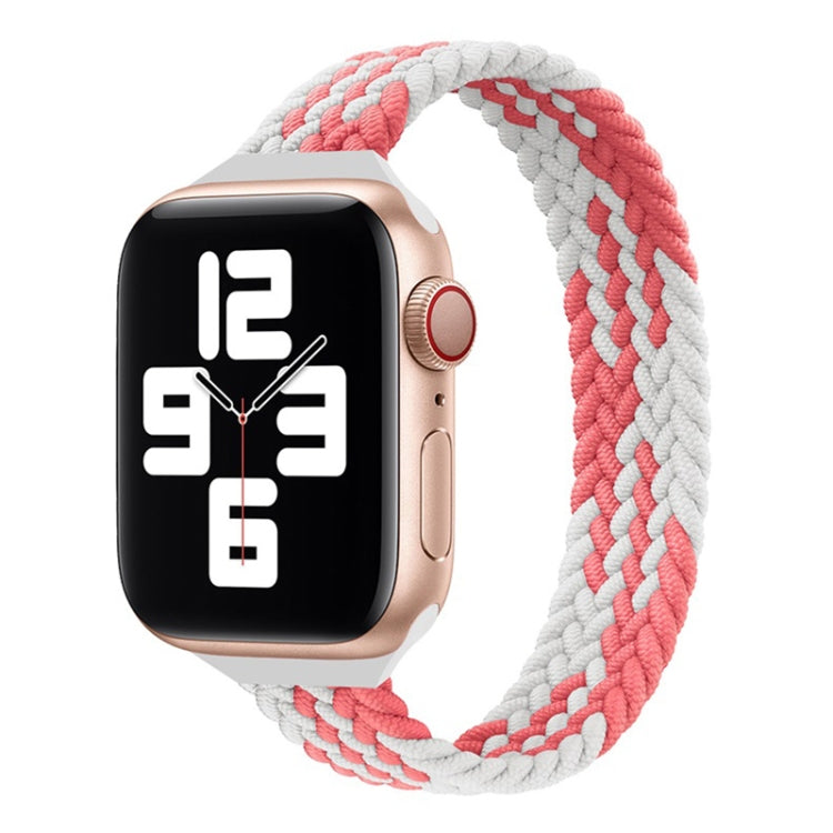 Dây đồng hồ thay thế nylon bện vòng đơn eo nhỏ cho Apple Watch Series 7 41mm / 6&SE&5&4 40mm / 3&2&1 38mm, S 135mm, M 145mm, L 155mm