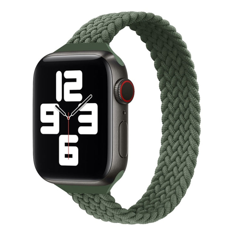 Dây đồng hồ thay thế nylon bện vòng đơn eo nhỏ cho Apple Watch Series 7 41mm / 6&SE&5&4 40mm / 3&2&1 38mm, S 135mm, M 145mm, L 155mm