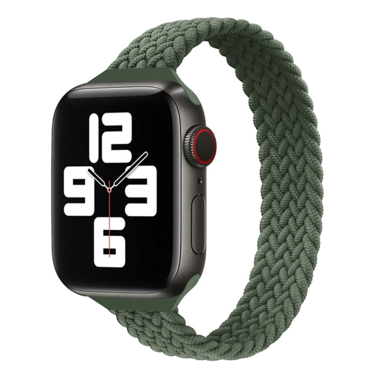 Dây đồng hồ thay thế nylon bện vòng đơn eo nhỏ cho Apple Watch Series 7 45mm / 6&SE&5&4 44mm / 3&2&1 42mm, S 145mm, M 155mm, L 165mm