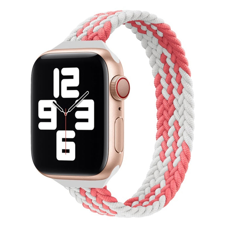 Dây đồng hồ thay thế nylon bện vòng đơn eo nhỏ cho Apple Watch Series 7 45mm / 6&SE&5&4 44mm / 3&2&1 42mm, S 145mm, M 155mm, L 165mm