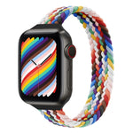Dây đồng hồ thay thế nylon bện vòng đơn eo nhỏ cho Apple Watch Series 7 45mm / 6&SE&5&4 44mm / 3&2&1 42mm, S 145mm, M 155mm, L 165mm