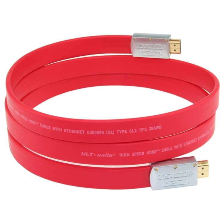 Cáp HDMI phẳng mạ vàng ULT-unite 4K Ultra HD, dài 1m, 1,5m, 2m, 3m, 5m, 6m, 8m, 10m, 12m, 15m, 16m, 17m, 18m, 20m
