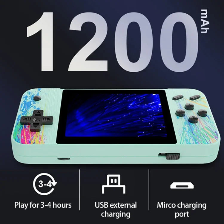 Máy chơi game cầm tay G3 Macaron màn hình 3,5 inch tích hợp 800 trò chơi, chơi đơn / Hồng, chơi đơn / Xám, chơi đơn / Xanh lá, chơi đơn / Xanh dương
