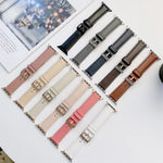 Dây đồng hồ thay thế da may cho Apple Watch Series, 7 41mm / 6&SE&5&4 40mm / 3&2&1 38mm, 7 45mm / 6&SE&5&4 44mm / 3&2&1 42mm