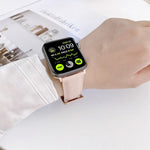 Dây đồng hồ thay thế da may cho Apple Watch Series, 7 41mm / 6&SE&5&4 40mm / 3&2&1 38mm, 7 45mm / 6&SE&5&4 44mm / 3&2&1 42mm