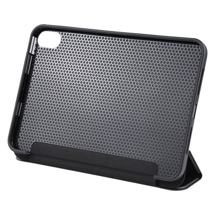 GEBEI Shockproof Horizontal Flip Tablet Leather Case with Three-folding Holder, For iPad mini 2024 / mini 6