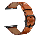 Dây đeo đồng hồ thay thế bằng da cho Apple Watch Series 7 41mm / 6&SE&5&4 40mm / 3&2&1 38mm, 7 45mm / 6&SE&5&4 44mm / 3&2&1 42mm