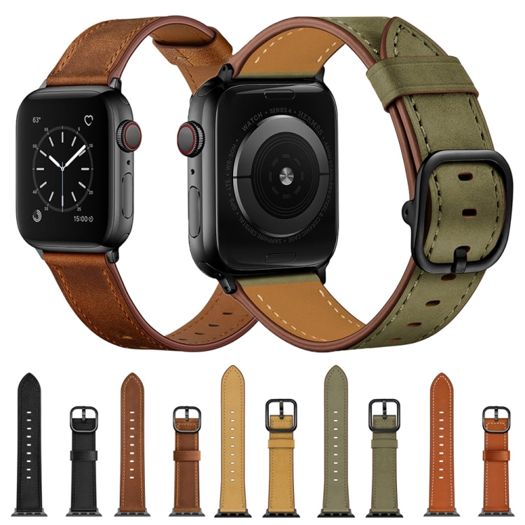 Dây đeo đồng hồ thay thế bằng da cho Apple Watch Series 7 41mm / 6&SE&5&4 40mm / 3&2&1 38mm, 7 45mm / 6&SE&5&4 44mm / 3&2&1 42mm
