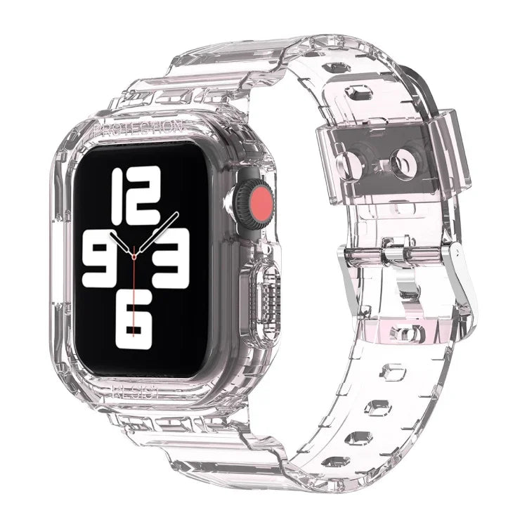 Dây thay thế tích hợp TPU trong suốt Glacier, Dành cho Apple Watch Series 7 45mm, Dành cho Apple Watch Series 7 41mm