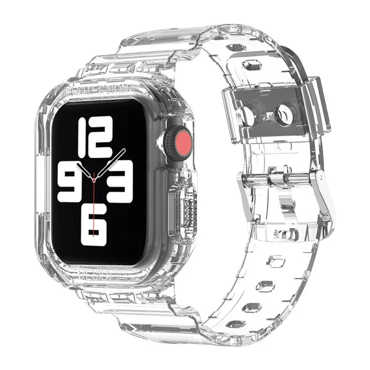 Dây thay thế tích hợp TPU trong suốt Glacier, Dành cho Apple Watch Series 7 45mm, Dành cho Apple Watch Series 7 41mm