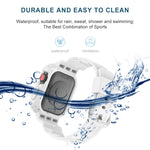 Dây thay thế tích hợp TPU trong suốt Glacier, Dành cho Apple Watch Series 7 45mm, Dành cho Apple Watch Series 7 41mm