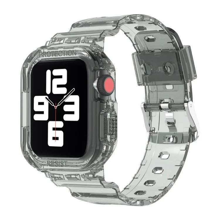 Dây thay thế tích hợp TPU trong suốt Glacier, Dành cho Apple Watch Series 7 45mm, Dành cho Apple Watch Series 7 41mm