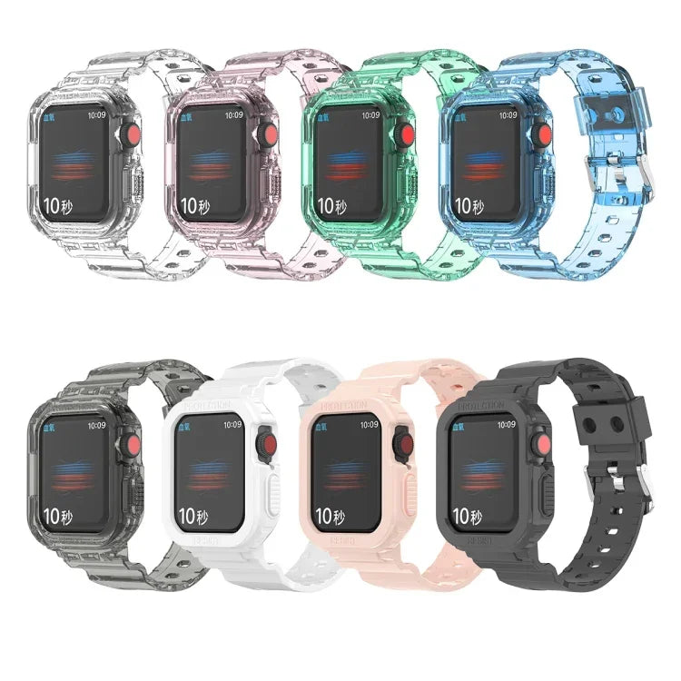 Dây thay thế tích hợp TPU trong suốt Glacier, Dành cho Apple Watch Series 7 45mm, Dành cho Apple Watch Series 7 41mm