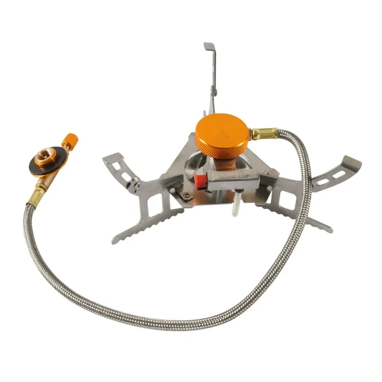 Bếp gas di động A6625-02 ngoài trời, bếp tách lửa kèm bật lửa, A6625-02