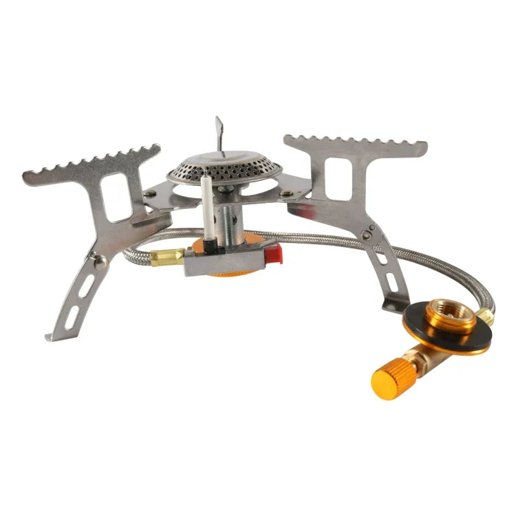 Bếp gas di động A6625-02 ngoài trời, bếp tách lửa kèm bật lửa, A6625-02