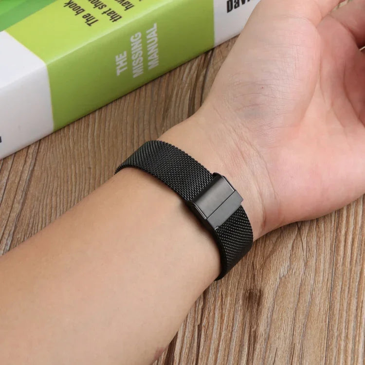 Dây đồng hồ thay thế Milanese khóa bảo hiểm kép, Dành cho Fitbit Charge 4, Dành cho Samsung Galaxy Watch4 40mm/44mm