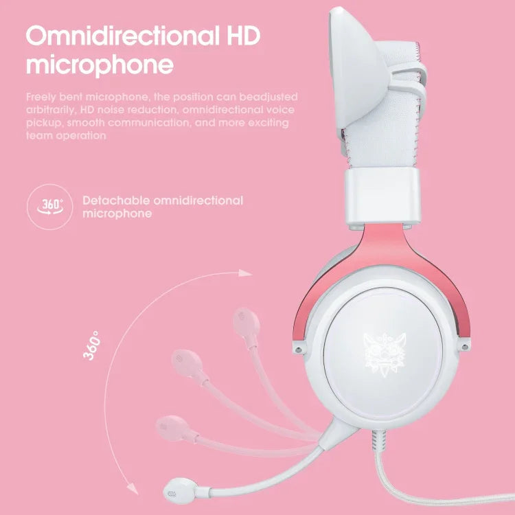 Tai nghe chơi game có đèn LED tai xe hơi ONIKUMA X10 có thể điều chỉnh kèm micro