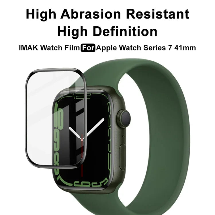 Miếng dán bảo vệ màn hình đồng hồ IMAK Plexiglass HD, Dành cho Apple Watch Series 9 / 8 / 7 41mm, Dành cho Apple Watch 7 41mm, Dành cho Apple Watch 7 45mm