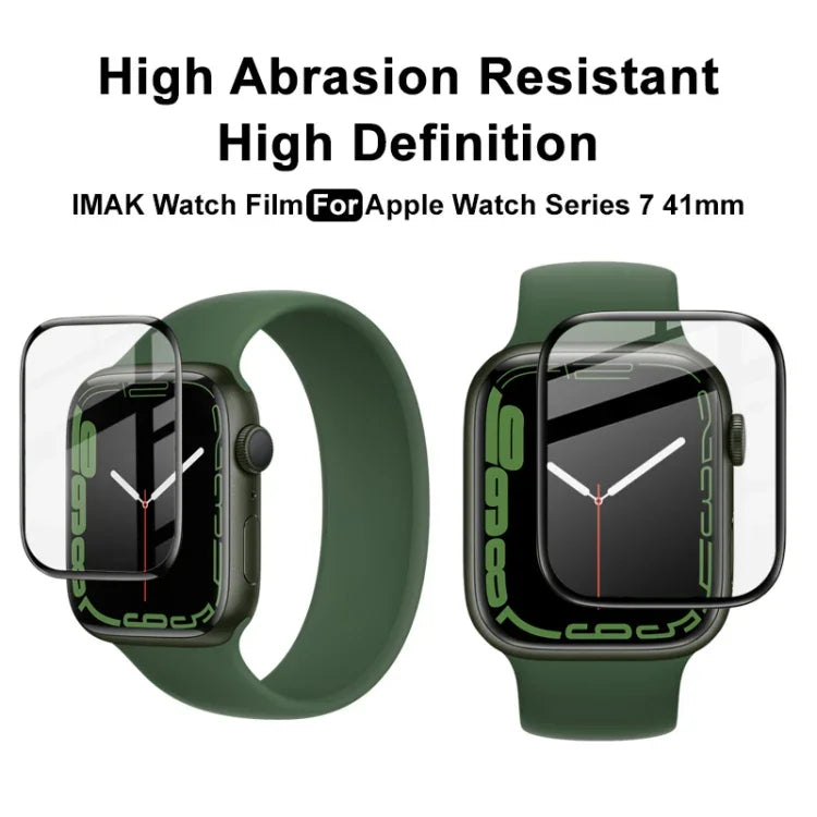 Miếng dán bảo vệ màn hình đồng hồ IMAK Plexiglass HD, Dành cho Apple Watch Series 9 / 8 / 7 41mm, Dành cho Apple Watch 7 41mm, Dành cho Apple Watch 7 45mm