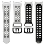 Dây đồng hồ thay thế silicone hai màu lỗ đôi, Dành cho Samsung Galaxy Watch4 40mm / 44mm