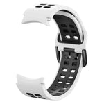 Dây đồng hồ thay thế silicone hai màu lỗ đôi, Dành cho Samsung Galaxy Watch4 40mm / 44mm