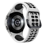 Dây đồng hồ thay thế silicone hai màu lỗ đôi, Dành cho Samsung Galaxy Watch4 40mm / 44mm