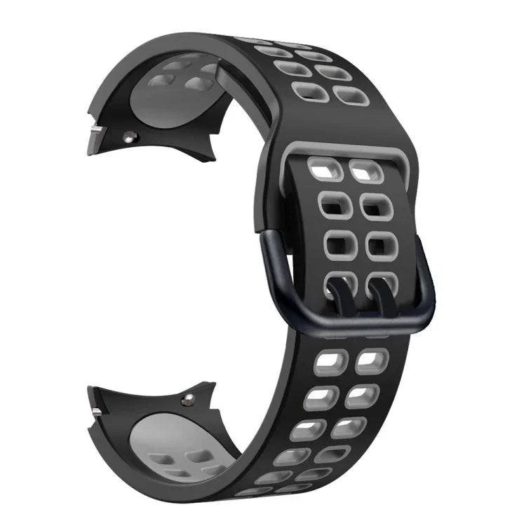 Dây đồng hồ thay thế silicone hai màu lỗ đôi, Dành cho Samsung Galaxy Watch4 40mm / 44mm