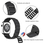 Dây thay thế thép từ tính khớp tre, Dành cho Apple Watch Series, 7 41mm / 6&SE&5&4 40mm / 3&2&1 38mm, 7 45mm / 6&SE&5&4 44mm / 3&2&1 42mm