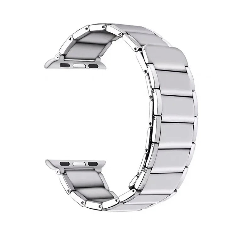 Dây thay thế thép từ tính khớp tre, Dành cho Apple Watch Series, 7 41mm / 6&SE&5&4 40mm / 3&2&1 38mm, 7 45mm / 6&SE&5&4 44mm / 3&2&1 42mm