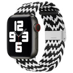 Dây đồng hồ thay thế một khóa bện nylon cho Apple Watch Series, 7 41mm / 6 & SE & 5 & 4 40mm / 3 & 2 & 1 38mm