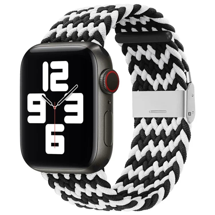 Dây đồng hồ thay thế một khóa bện nylon cho Apple Watch Series, 7 41mm / 6 & SE & 5 & 4 40mm / 3 & 2 & 1 38mm