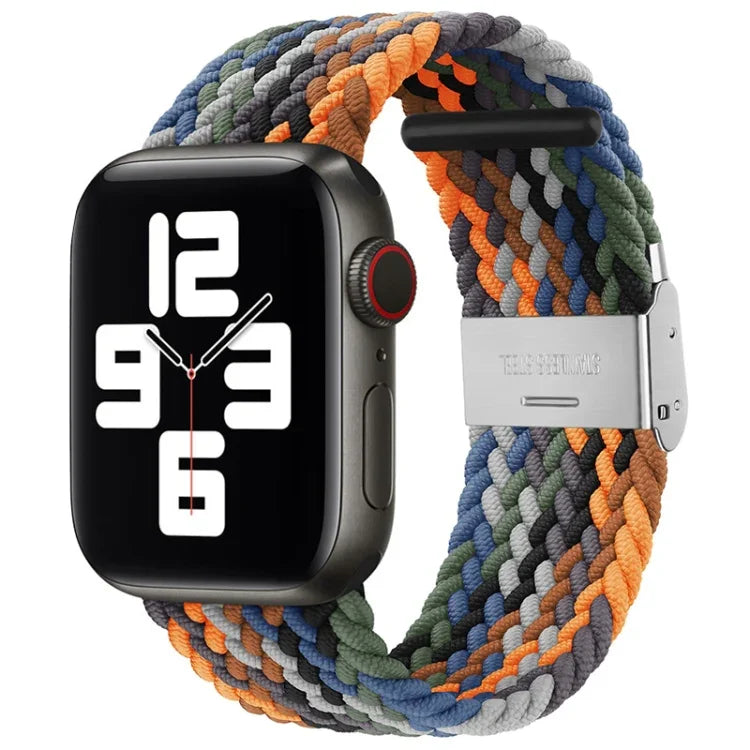 Dây đồng hồ thay thế một khóa bện nylon cho Apple Watch Series, 7 41mm / 6 & SE & 5 & 4 40mm / 3 & 2 & 1 38mm