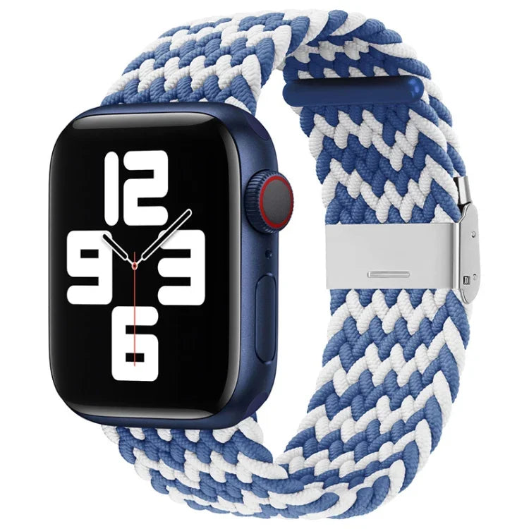 Dây đồng hồ thay thế một khóa bện nylon cho Apple Watch Series, 7 41mm / 6 & SE & 5 & 4 40mm / 3 & 2 & 1 38mm