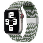 Dây đồng hồ thay thế một khóa bện nylon cho Apple Watch Series, 7 41mm / 6 & SE & 5 & 4 40mm / 3 & 2 & 1 38mm