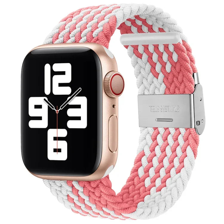 Dây đồng hồ thay thế một khóa bện nylon cho Apple Watch Series, 7 41mm / 6 & SE & 5 & 4 40mm / 3 & 2 & 1 38mm