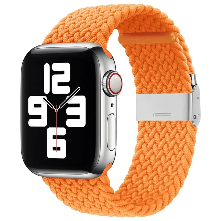 Dây đồng hồ thay thế một khóa bện nylon cho Apple Watch Series, 7 41mm / 6 & SE & 5 & 4 40mm / 3 & 2 & 1 38mm