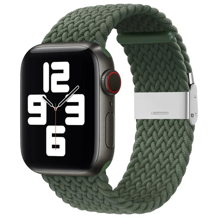 Dây đồng hồ thay thế một khóa bện nylon cho Apple Watch Series, 7 41mm / 6 & SE & 5 & 4 40mm / 3 & 2 & 1 38mm