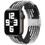 Dây đồng hồ thay thế một khóa bện nylon cho Apple Watch Series, 7 41mm / 6 & SE & 5 & 4 40mm / 3 & 2 & 1 38mm