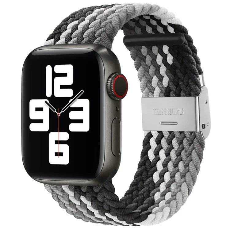 Dây đồng hồ thay thế một khóa bện nylon cho Apple Watch Series, 7 41mm / 6 & SE & 5 & 4 40mm / 3 & 2 & 1 38mm