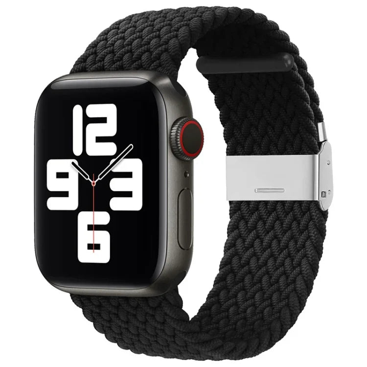 Dây đồng hồ thay thế một khóa bện nylon cho Apple Watch Series, 7 41mm / 6 & SE & 5 & 4 40mm / 3 & 2 & 1 38mm